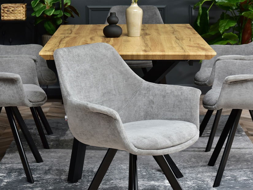 Židle Mirabell (šedá + černá)