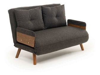 Pohovka dvousedačka Como P (tmavě šedá)