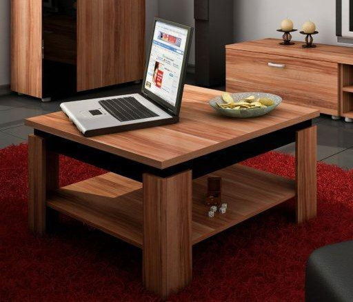 Konferenční stolek Allen (Švestka + Lesk černý)