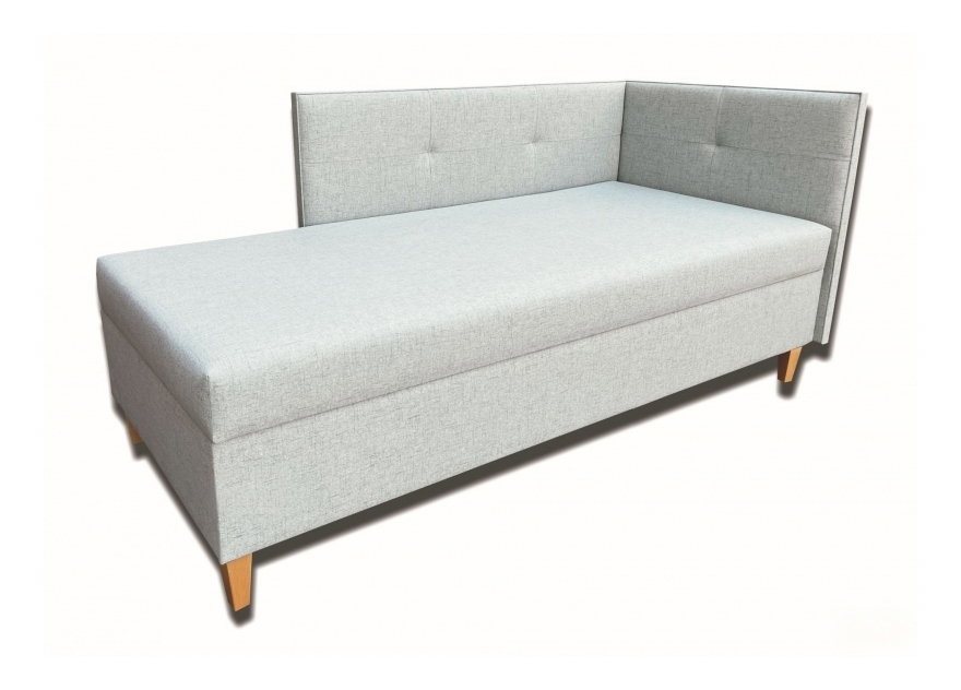 Jednolůžková postel (válenda) 80 cm Alissa (s pruzinovou matrací) (P)