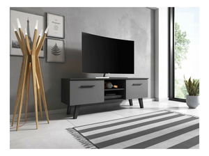 TV stolek/skříňka Neal (cerná matno + grafit)