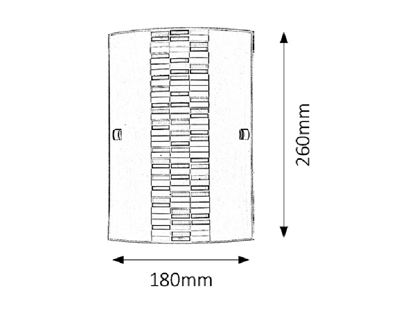 Nástěnné svítidlo Domino 3931 (opálové sklo + černá + šedá)