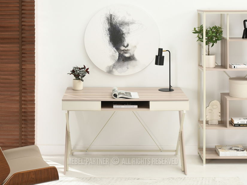 PC stolek Hilly (popelavá béžová)