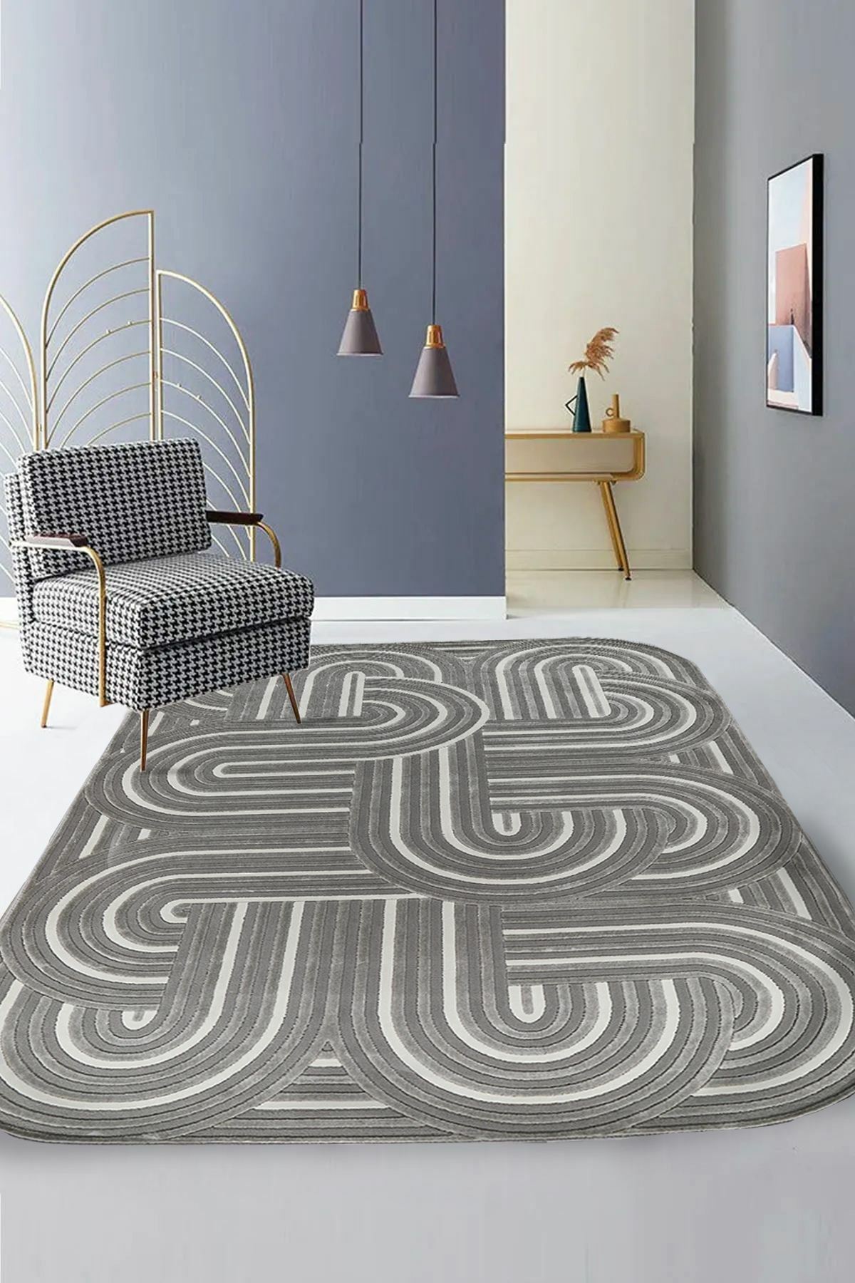 Koberec 160 x 230 cm Amora (šedá)