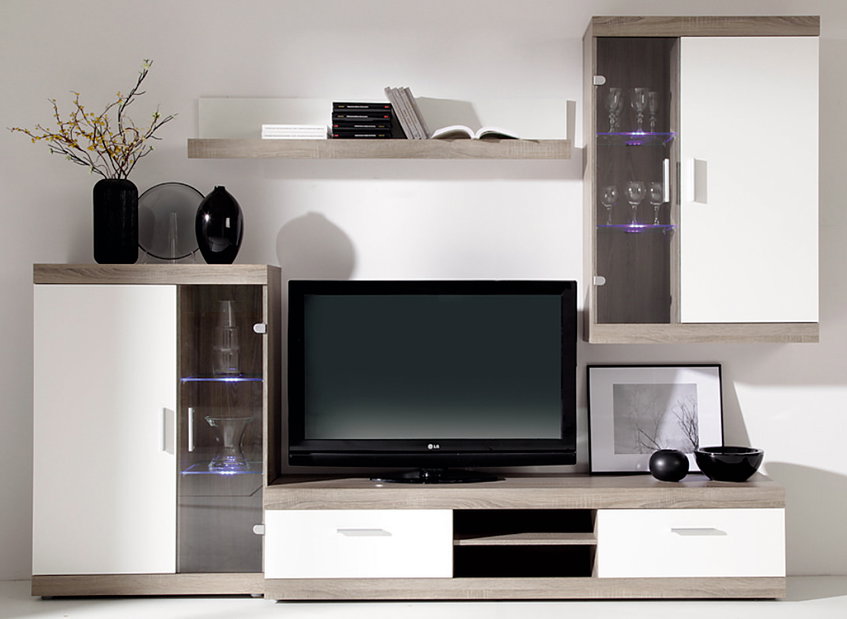 Obývací stěna Inter 3 (Maxim) + LED (s osvětlením) *výprodej