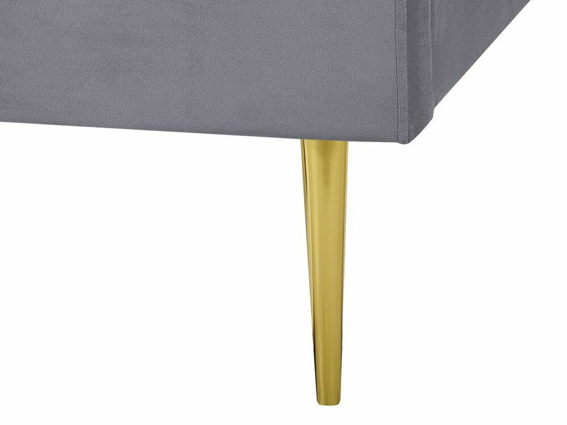 Manželská postel 160 cm Faris (šedá) (s roštem)