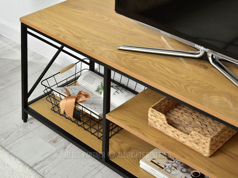 TV stolek/skříňka Jukky Stol Rtv (dub + černá)