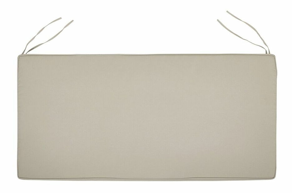 Zahradní lavice 160 cm VESTFOLD (dřevo) (béžový podsedák)