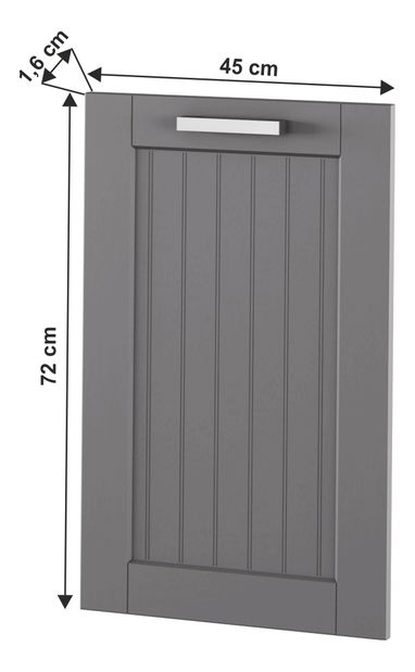 Dvířka na myčku Janne Typ 55 (tmavě šedá)