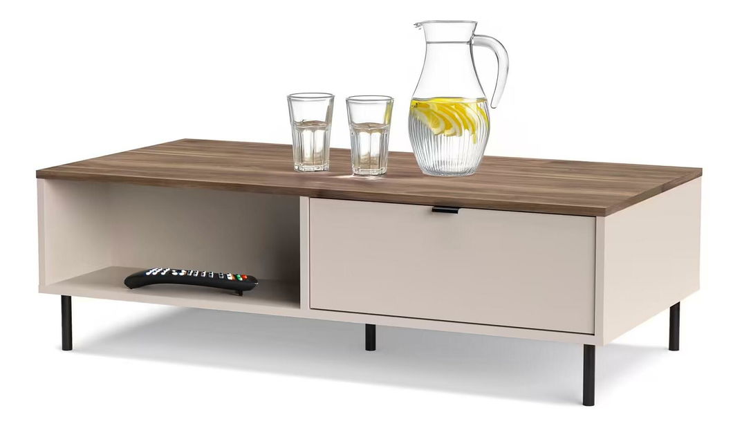 Konferenční stolek Eliminados (kašmír + dub castello)