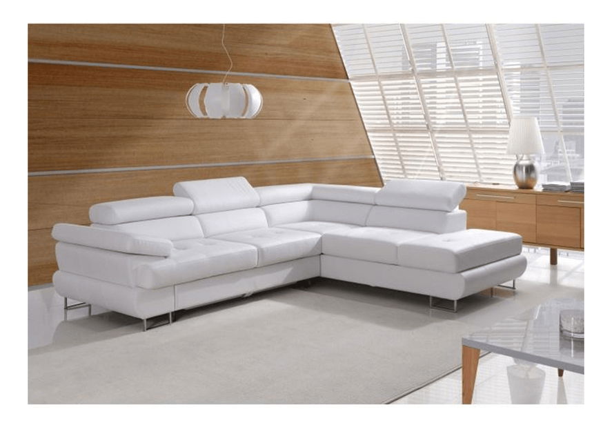 Rohová sedací souprava Bjorn R 2F-OTM bílá (P)