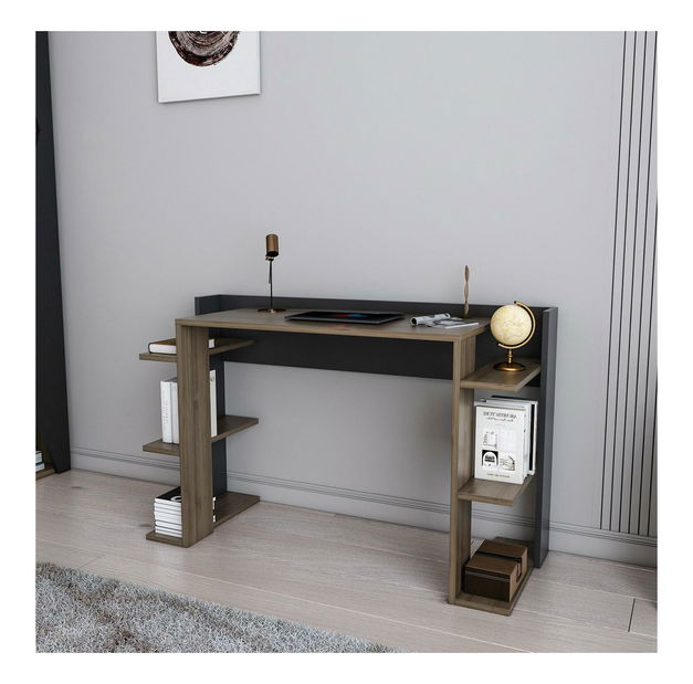 PC stolek Corenada (ořech + černá)