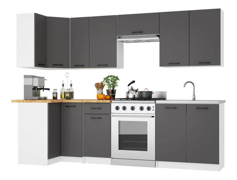 Horní kuchyňská skříňka Organo 60 G2 (bílá + grafit)