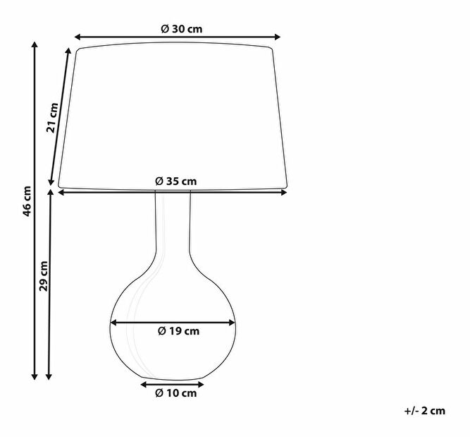 Stolní lampa Sauncho (bílá)