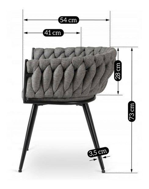 Jídelní židle Encuesta (šedá)