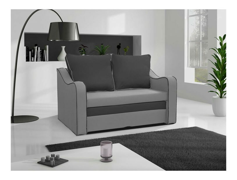 Pohovka dvojsed Samus (šedá + tmavě šedá)