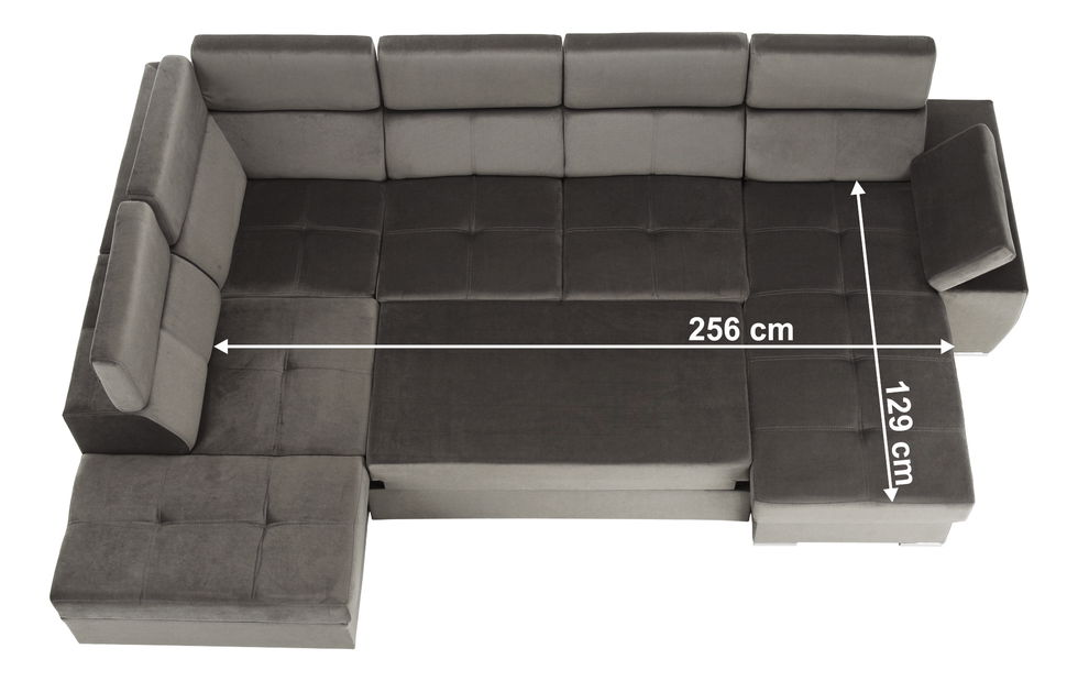 Sedací souprava Lamour (šedohnědá) (P)