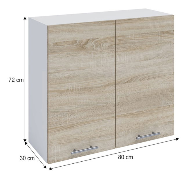 Horní kuchyňská skříňka W80/72 Flor