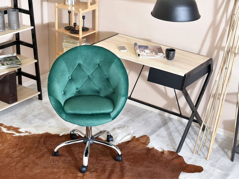 Křeslo Lush 4 (zelená + chromová)