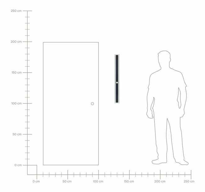  Nástěnné svítidlo vnější 80 cm Sennett (černá)