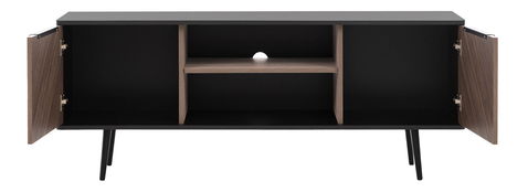 Sada nábytku do obývacího pokoje Prenamora I (černý grafit + captains deck)