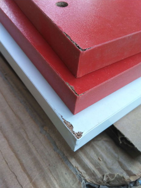 Konferenční stolek Toby (Bílá + Červená) *bazar