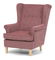 Křeslo ušák Aislante (růžová)