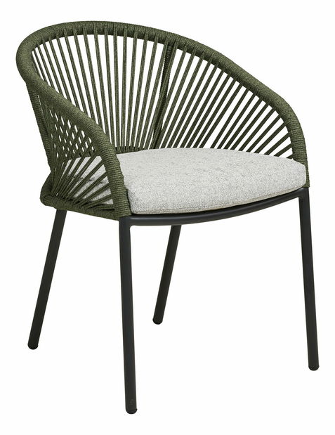 Zahradní židle Neavetaora 1 (šedá + zelená)