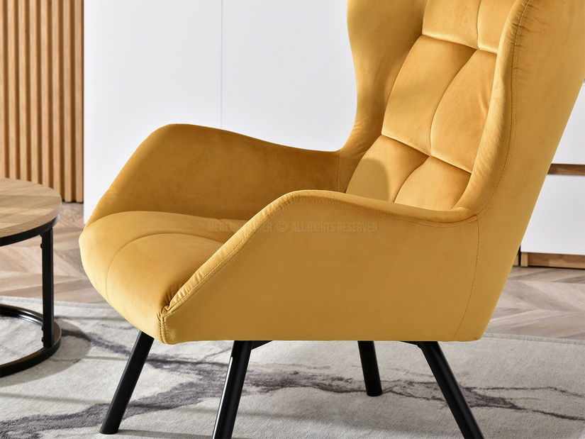 Designové křeslo Norweien (zlatá)