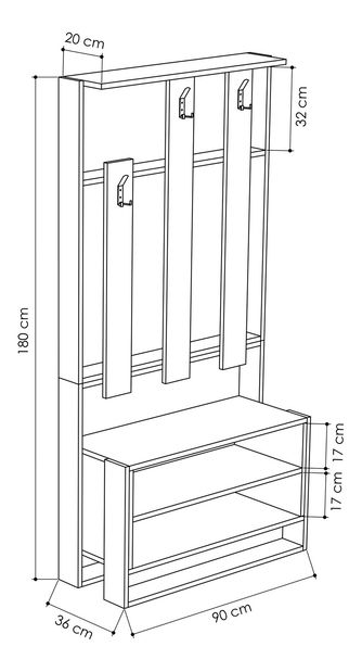 Předsíňová sestava Chesty