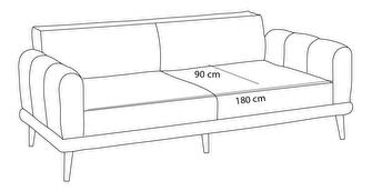 Pohovka trojsedačka Sorenella (krémová + ořech)