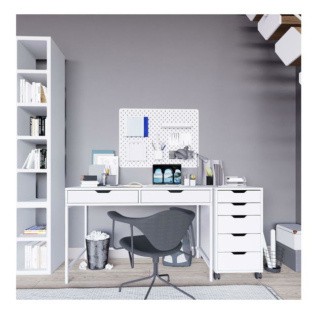 Psací stůl Durun Set (bílá)