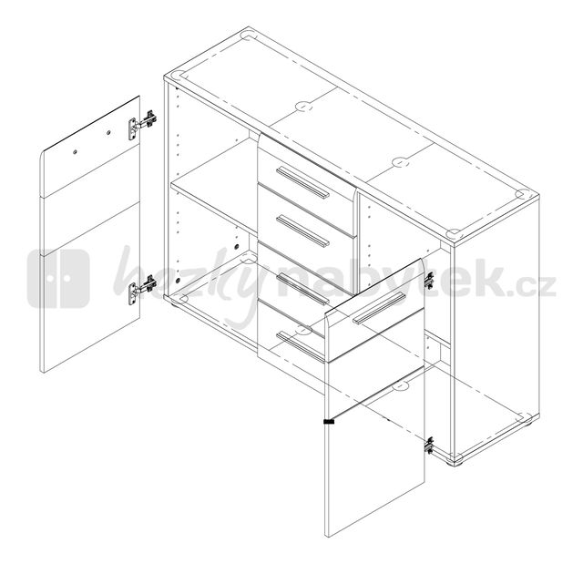 Komoda Kombino 14 CMBK14