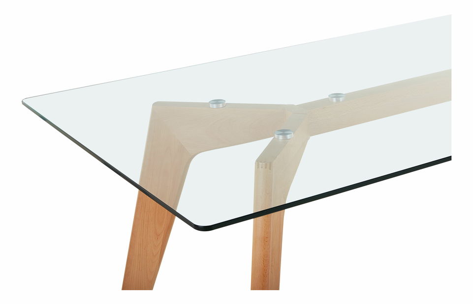 Jídelní stůl Hudam (pro 6 osob) (průhledná)