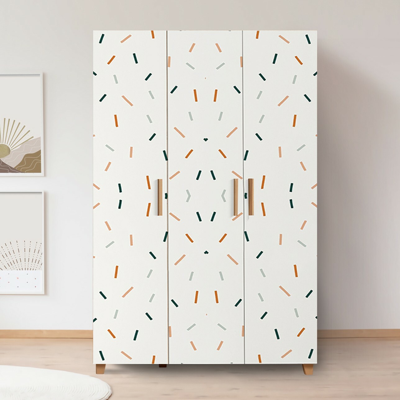 Šatní skříň Laurien Hedera (atlantická borovice + bílá)