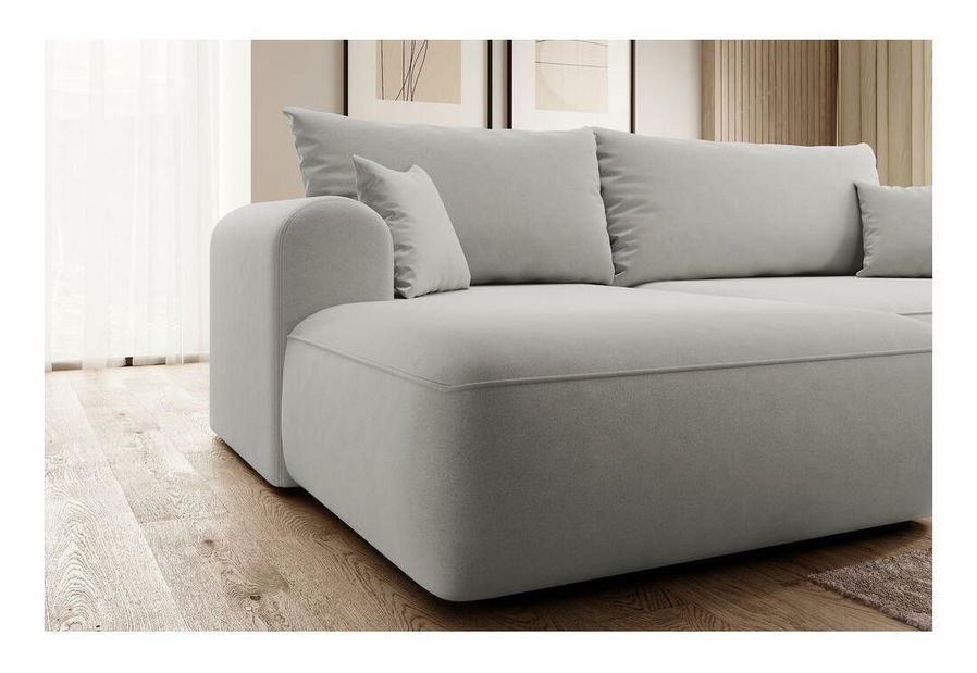 Rohová sedací souprava Olivo I (L) (šedá + černá)