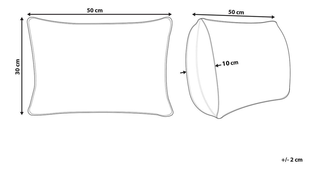 Dekoratívní jutový polštář 30 x 50 cm Magza (vícebarevné) *výprodej