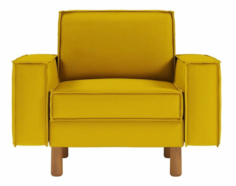 Křeslo Spary L (světle šedá + ořech)