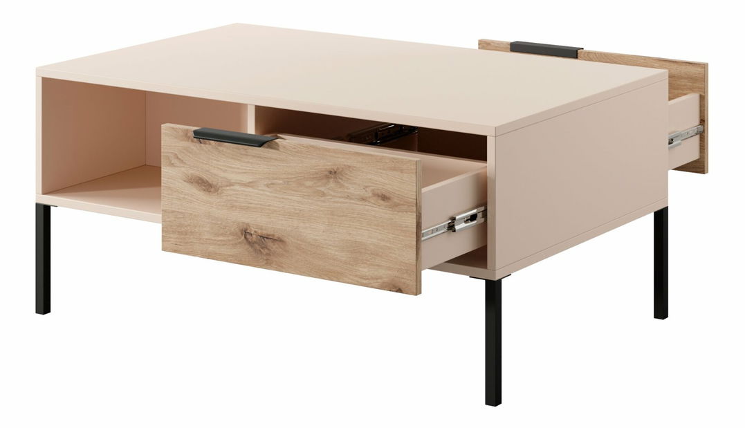 Konferenční stolek Rastafa 2S (dub vikingský + béžová)