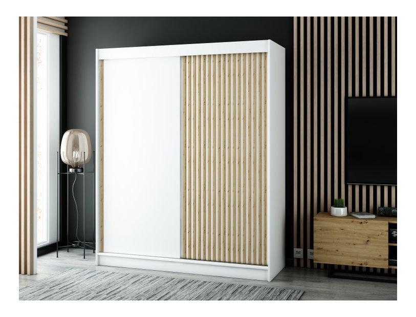 Šatní skříň 180 cm Ladonna (bilá matná)