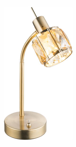 Stolní svítidlo Mero 54358-1T (zlatá + jantar)