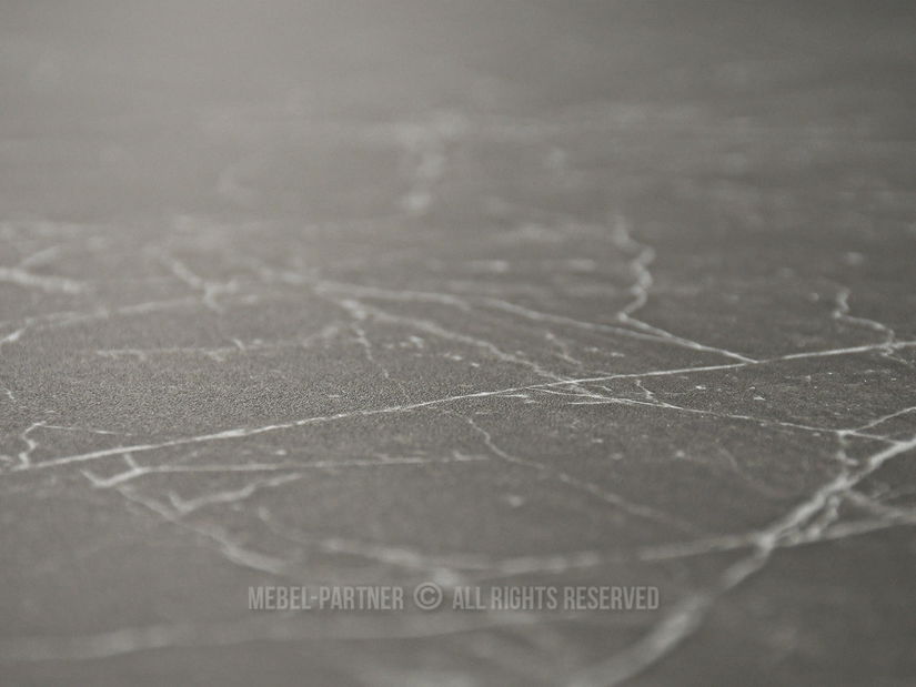 Jídelní stůl Tornado (černý mramor + černá)