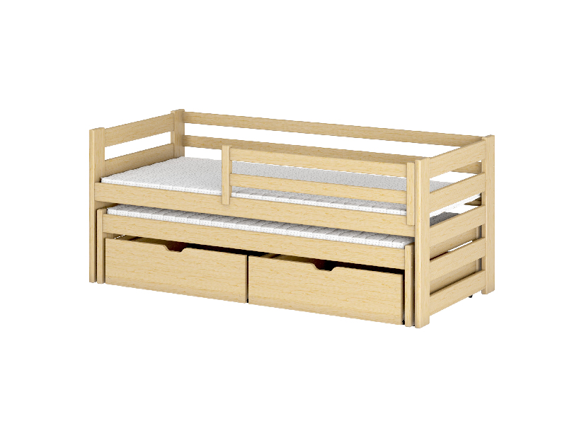 Dětská postel 90 cm Keith (s roštem a úl. prostorem) (borovice) *výprodej