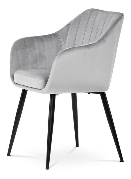 Jídelní židle Prevalecio (stříbrná)