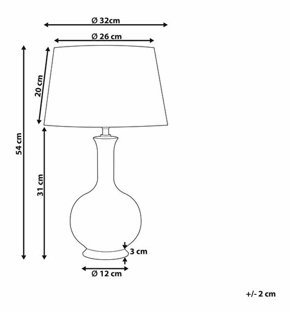 Stolní lampa Nizza (vícebarevná)