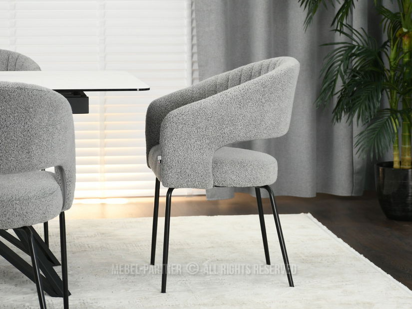 Židle Kim (šedá + černá)