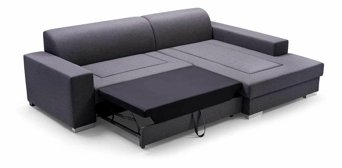 Rohová sedací souprava Malik (tmavě šedá) (P)
