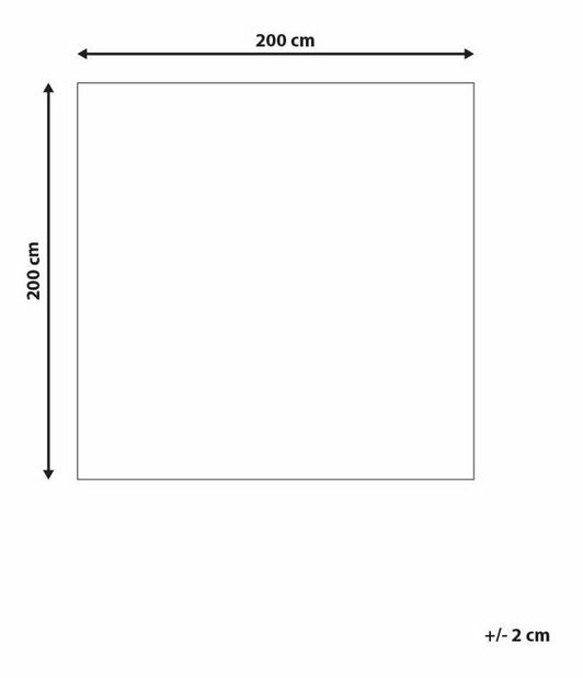 Koberec 200x200 cm Avin (tmavě hnědá)