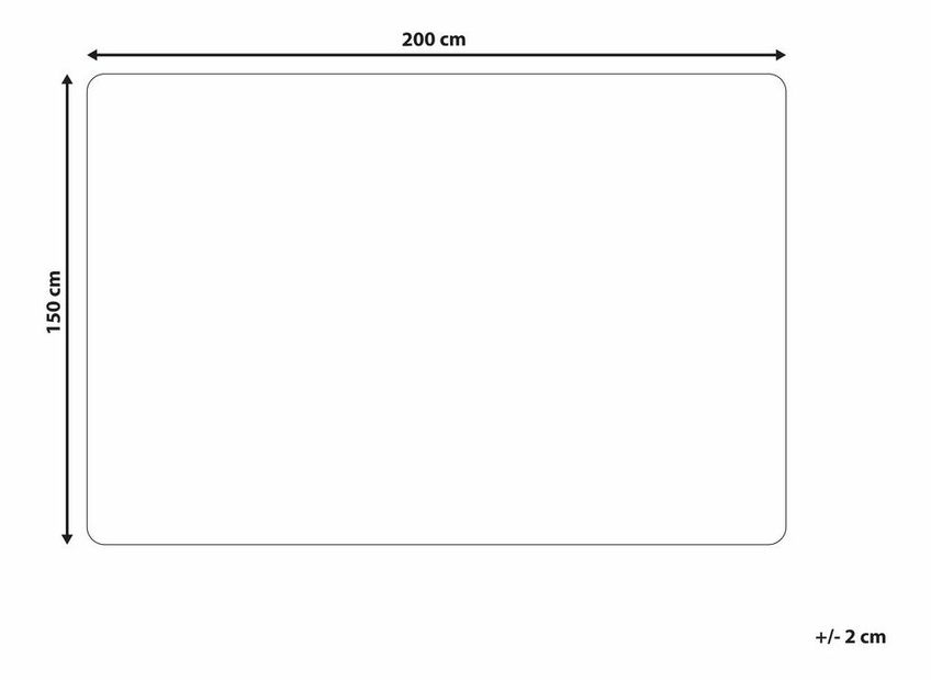 Deka 150 x 200 cm Kanza (bílá)