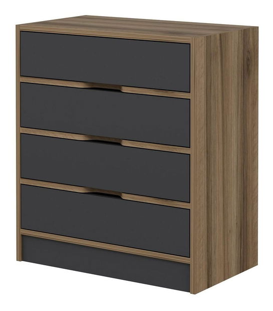 Komoda Erich (ořech + antracit)